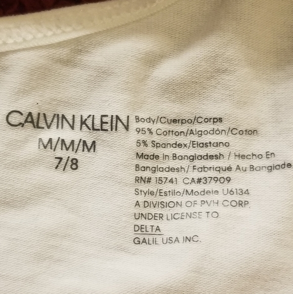 Calvin Klein Girl's Rainbow Logo Racerback Bralette - Picture 6 of 6